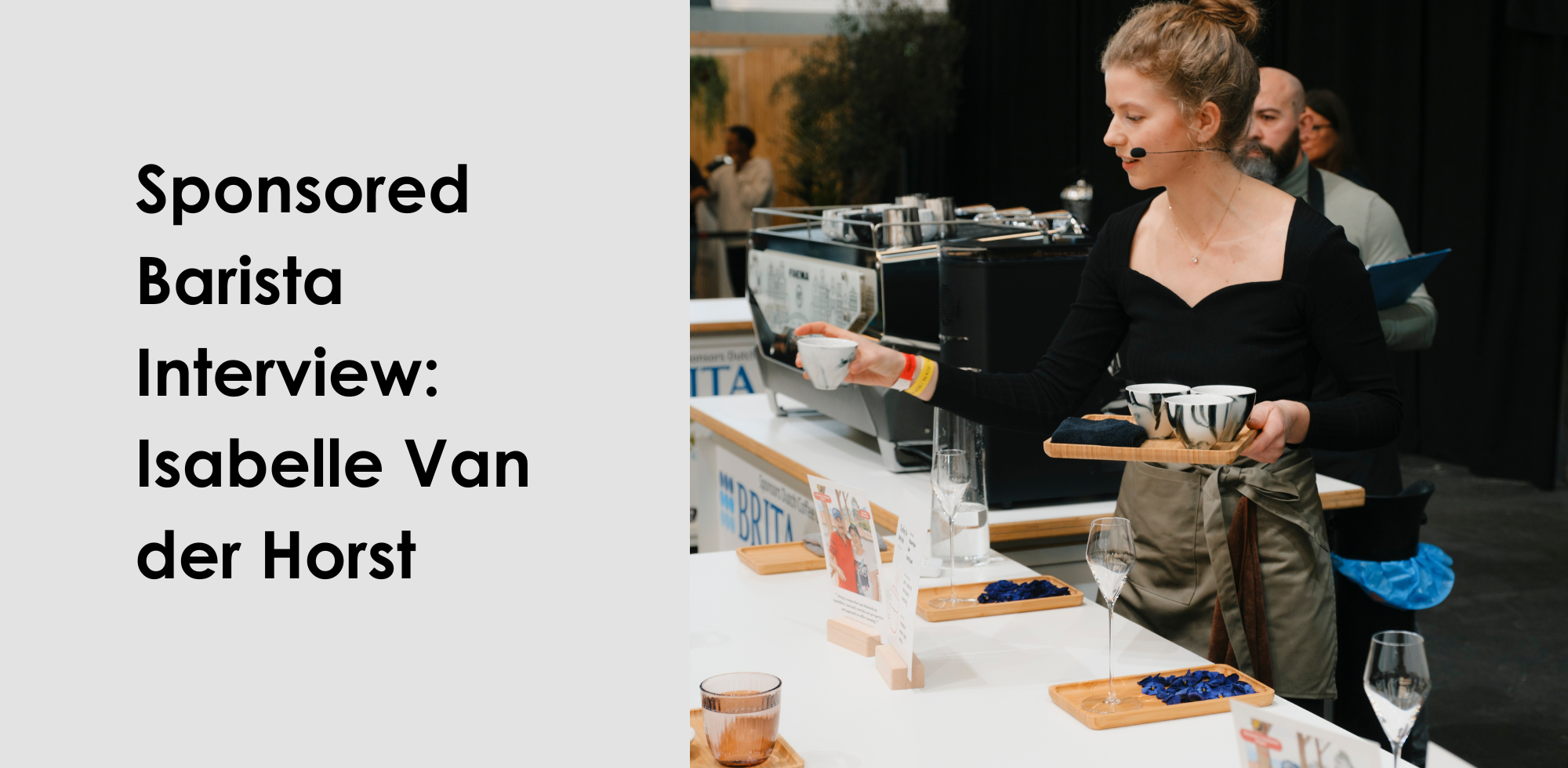 Isabelle Van der Horst Competing in the 2025 Dutch Barista Championship