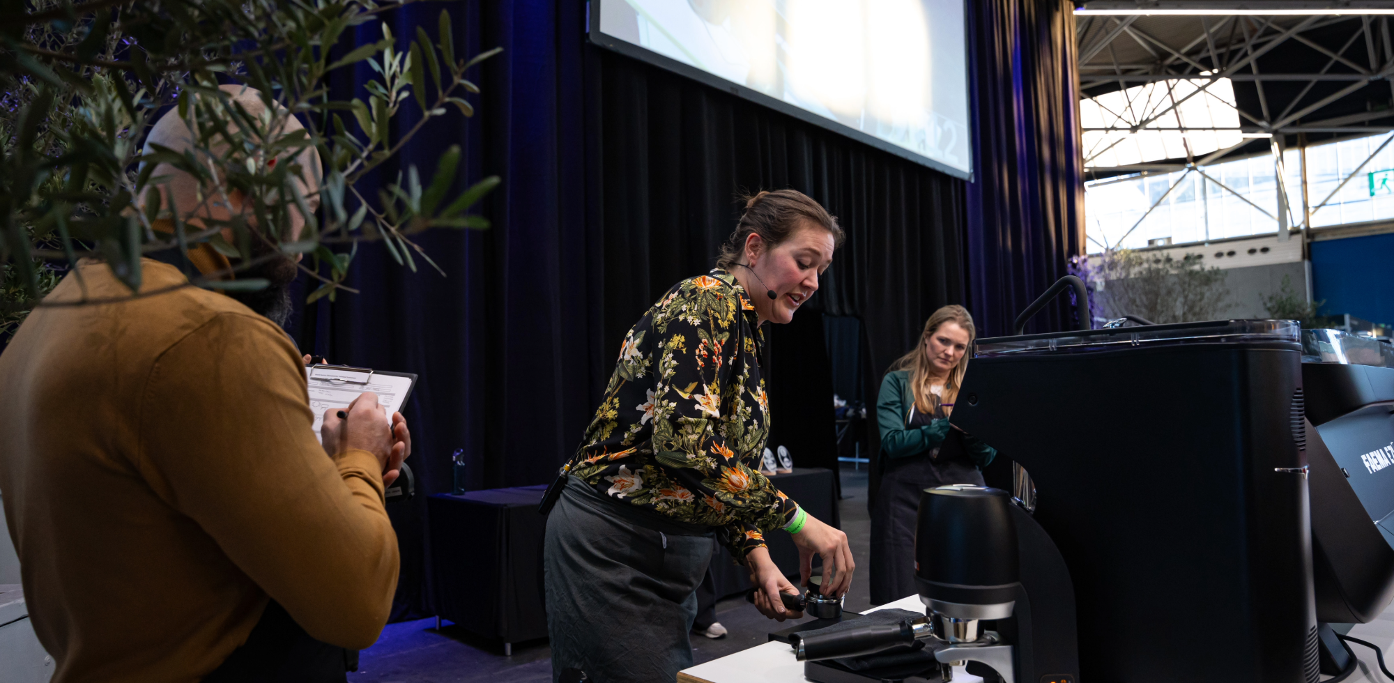Loeki Kin competing in the Dutch Barista Championships 2024